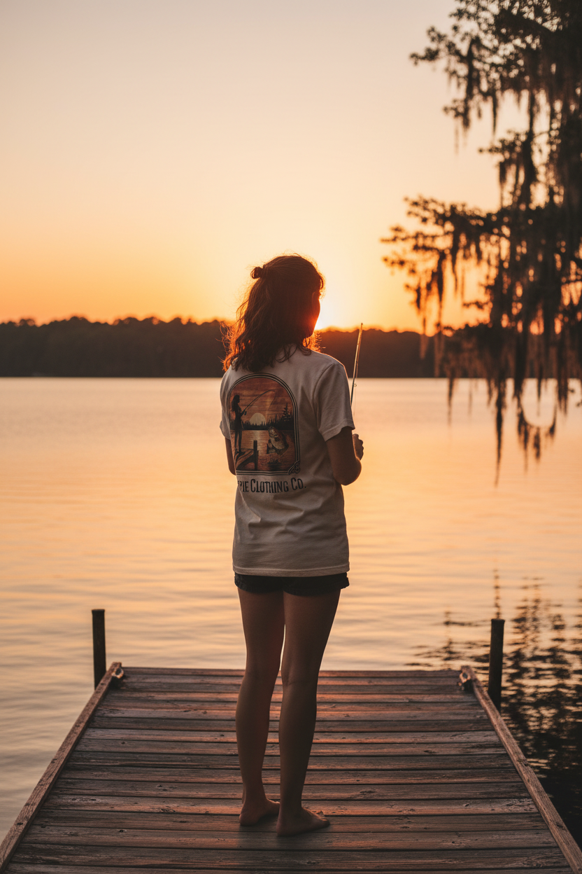 Lady Angler - Back Graphic Visible