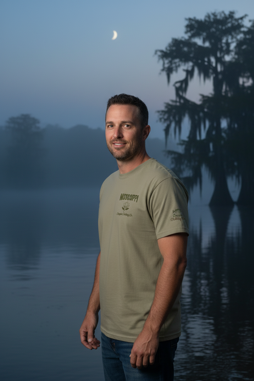 Mississippi Night Tee - Front Lifestyle Revised