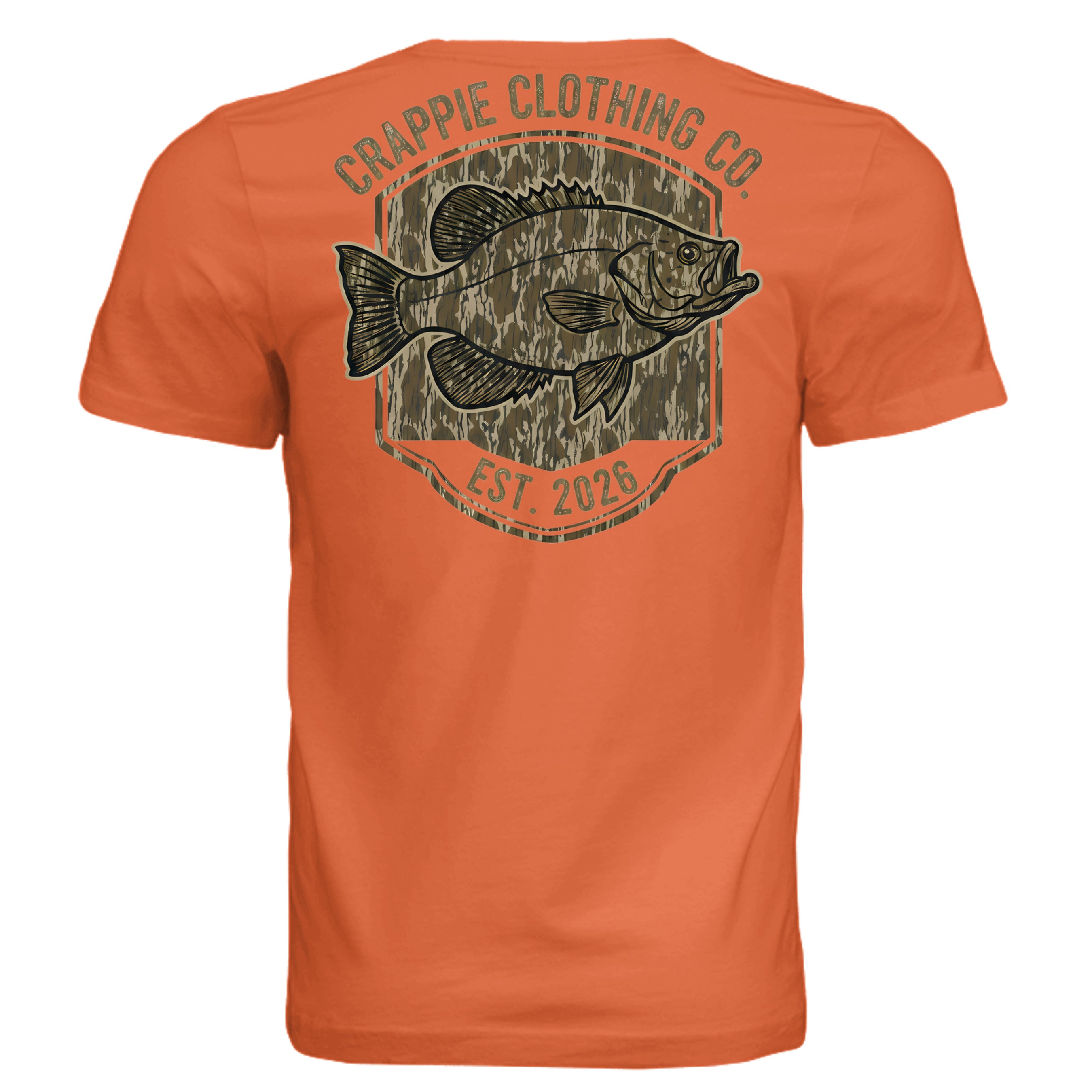 Solid Orange Triblend - 3413C - BACK