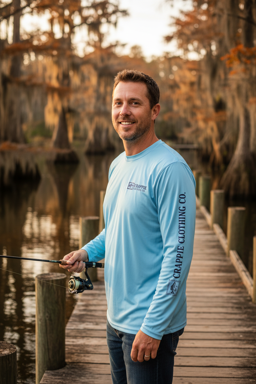 Swamp Stamp UV Light Blue - Front/Sleeve Lifestyle
