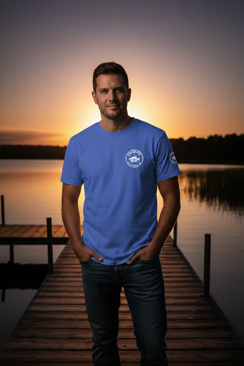 Vertical Limit Tee Blue - Front Lifestyle
