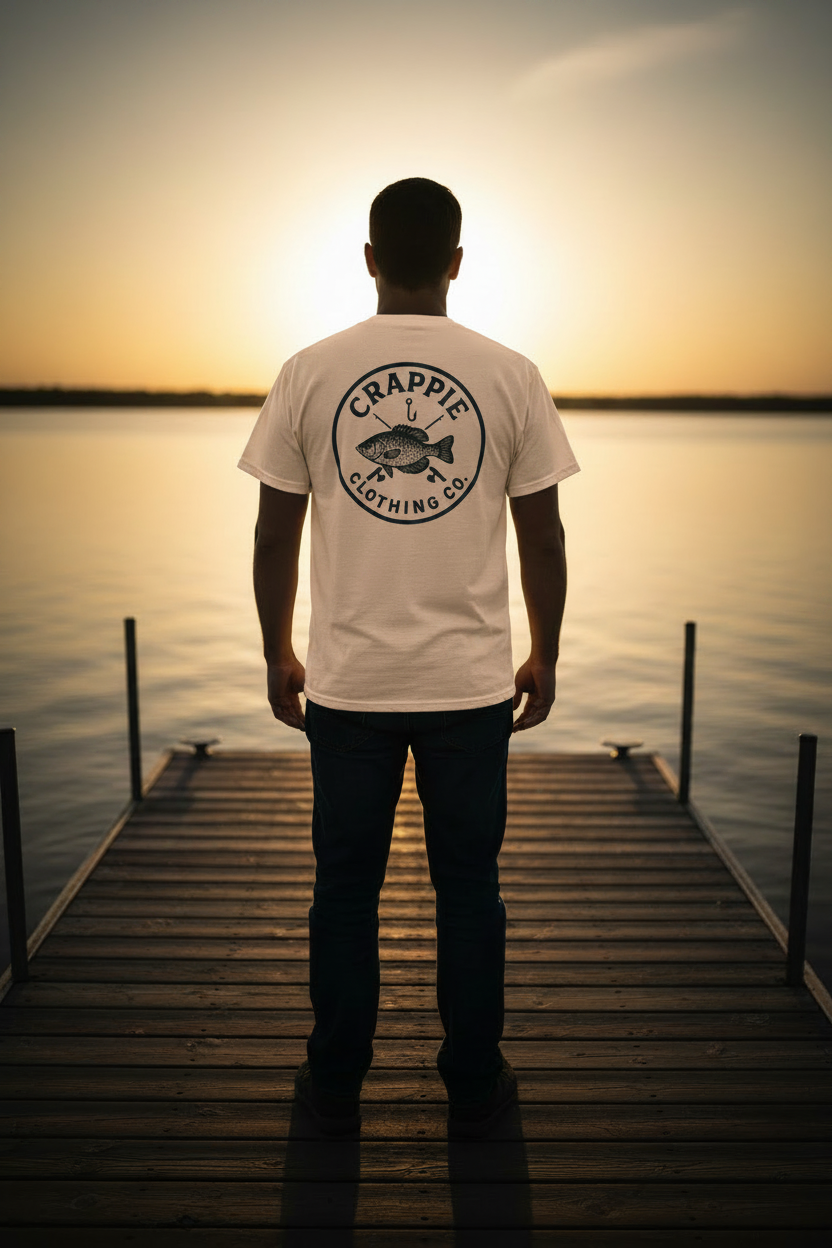 Vertical Limit Tee Peach - Back Lifestyle