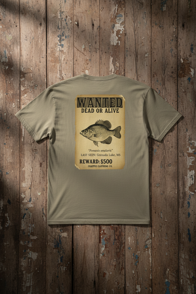 Wanted Tee - Back Flat Lay